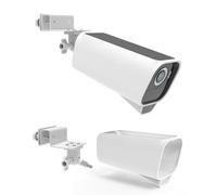 HOLACA Coque en silicone + support de gouttière compatible avec eufyCam S3 Pro, étanche, souple, durable (caméra non incluse), coque en silicone + support, blanc