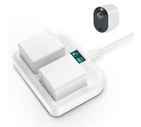 HOLACA Double station de charge compatible avec Arlo Ultra Ultra 2 Arlo Pro 3 Pro 4, charge jusqu'à deux batteries Arlo Ultra Arlo Pro 3