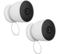 HOLACA Lot de 2 chaînes de sécurité anti-chute et anti-chute pour batterie Google Nest Cam - Sécurité supplémentaire pour votre appareil photo à batterie Google Nest Cam - Blanc