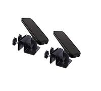 HOLACA Lot de 2 supports de gouttière compatibles avec Arl o panneau solaire/Pro 4/3/2/Ultra/Essential, Reolink Argus Pro/Argus 2, pour appareil photo et panneau solaire avec filetage 1/4", noir