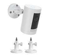 HOLACA Lot de 2 supports muraux compatibles avec Rin g Stick Up Cam(Pro)/Outdoor Camera Plus et Eufy & Arl o, compatible avec toutes les caméras avec filetage standard 1/4", blanc