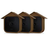 HOLACA Lot de 3 Coques en Silicone compatibles avec Tous Les Nouveaux appareils Photo d'extérieur Blink - Protection imperméable-Marron