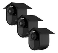 HOLACA Lot de 3 Coques en Silicone résistantes aux intempéries pour Arlo Ultra 4K Arlo Ultra 2 Arlo Pro 3, Arlo Pro 4 - Protection supplémentaire - Noir