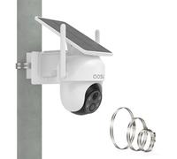 HOLACA PTZ Support pour caméra de sécurité solaire sans fil Auso/Ansque/Eufy/Sehmua/Tapo/Cinnado/Reolink (blanc)
