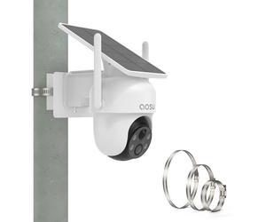 HOLACA PTZ Support pour caméra de sécurité solaire sans fil Auso/Ansque/Eufy/Sehmua/Tapo/Cinnado/Reolink (blanc)
