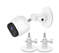 HOLACA Support Adhésif Universel Compatible avec l'eufycam 1/2/2C/2C Pro/3/3C/E/S3 Pro, Arl o Pro 4/Pro 3/Pro 2/Ultra/Ultra 2/Essential 2(XL), Argus 2, (Blanc, 2PCS)