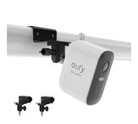 HOLACA Support de Gouttière Universel Compatible avec l'eufycam 1/2/2C/2C Pro/3/3C/E/S3 Pro, Arlo Pro 4/Pro 3/Pro 2/Ultra/Ultra 2/Essential 2(XL), Reolink Argus 2, (Noir, 2PCS)