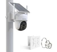 HOLACA Support de montage compatible avec AOSU, ANSQUE, Cinnado, Eufy, Reolink, SEHMUA, Tapo, support de montage pour caméra de sécurité solaire (caméra non incluse) - Blanc