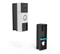 HOLACA Support de montage compatible avec caméra de sonnette Tapo TD21/D235/D225/D210, réglage de l'angle gauche/droit de 0-45° (sonnette non incluse), noir