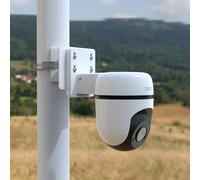 HOLACA Support de montage sur poteau compatible avec Tapo C530WS, C520WS, C510W, C500, C501W, TC40GW, C51A, C52A, support pour caméra de sécurité extérieure avec fonction panoramique/inclinaison