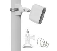 HOLACA Support de Poteau Universel Compatible avec l'eufycam 1/2/2C/2C Pro/3/3C/E/S3 Pro, Arl o Pro 4/Pro 3/Pro 2/Ultra/Ultra 2/Essential 2(XL), Reolink Argus 2, (Blanc, 1PCS)