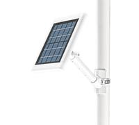 HOLACA Support d'extension de poteau compatible avec panneau solaire R ing/Arlo/Wyze/Eufy/Waterstone, support de montage pour panneau solaire R ing (montage sur poteau/blanc)