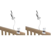 HOLACA Support Flexible pour Poussette pour Moniteur vidéo bébé Philips Avent SCD923/26 - Kit de Montage Polyvalent pour moniteurs bébés Philips (Lot de 2)