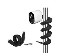 HOLACA Support Flexible Universel Compatible avec l'eufycam 1/2/2C/2C Pro/3/3C/E/S3 Pro, Arlo Pro 4/Pro 3/Pro 2/Ultra/Ultra 2/Essential 2(XL), Reolink Argus 2, (Noir, 1PCS)