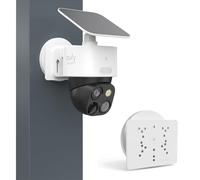 HOLACA Support magnétique compatible avec caméra de surveillance solaire extérieure compatible avec AOSU, ANSQUE, Cinnado, Eufy, SEHMUA, Tapo (caméra non incluse), blanc