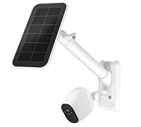 HOLACA Support mural 2 en 1 pour panneau solaire Arlo / Arlo Pro 3 / Arlo Ultra1 & 2 / Arlo Essential / Arlo Pro 4 / EufyCam Accessoires de montage extérieur pour Arlo Pro 4 et Arlo Solar Panel (blanc
