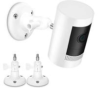 HOLACA Support Mural Compatible avec Rin g Stick Up Cam(Pro)/Outdoor Camera Plus, et adapté à Eufy, Arl o et Toutes Les caméras avec Filetage Standard 1/4 Pouce, Blanc | 2 PCS