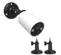 HOLACA Support mural compatible avec TP-Link Tapo C425/C460 (KIT) (caméra non incluse), 2 supports, noir