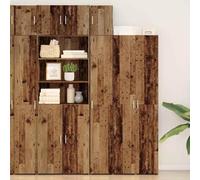 Holamys Armoire Murale Bois Ancien 30 x 42,5 x 39,5 cm avec Porte, Cube Storage Organizer Robuste, étagère Murale Fonctionnelle pour Rangement, déco esthétique Salon Salle à Manger