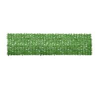 Holamys Brise-vue pour balcon, avec feuilles vertes, 400 x 100 cm, résistant aux UV, aux intempéries, pour terrasse et jardin, montage facile, polyéthylène durable