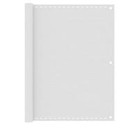 Holamys Brise-vue pour balcon - Blanc - 120 x 500 cm - En polyéthylène haute densité - Résistant aux UV - Résistant aux intempéries - Pour jardin et terrasse - Avec corde pour un montage facile