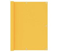 Holamys Brise-vue pour balcon, jaune, 120 x 600 cm, tissu Oxford, imperméable et coupe-vent, avec protection UV, pour plus d'intimité sur la terrasse et le jardin