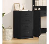 Holamys Buffet avec tiroir en Bois d'ingénierie chêne Noir 40 x 41 x 75 cm Meuble Bas Rangement Cube Storage Organizer pour Salle à Manger et décoration esthétique