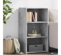 Holamys Buffet Gris béton Bois d'ingénierie 50x41x93 cm Meuble de Rangement Cube Storage Organizer pour Salon et Chambre avec étagères Pratiques et Design Minimaliste Moderne