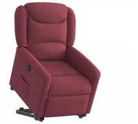 Holamys Fauteuil de relaxation électrique avec aide à se relever, en tissu bordeaux, 78 x 95 x 100 cm, pour salon, chambre à coucher, assise confortable