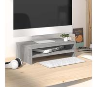 Holamys Sonoma Support pour écran, 42 x 24 x 13 cm, en bois dérivé du bois, avec compartiment de rangement, rehausseur pour bureau et maison