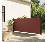 Holamys Store latéral extensible marron 140 x 300 cm, imperméable et résistant aux UV, brise-vue pour balcon, terrasse, jardin, protection contre le vent, l'extérieur
