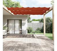 Holamys Store vertical en terre cuite, 180 x 600 cm, tissu Oxford imperméable, protection UV, idéal pour balcon, jardin, terrasse, brise-vue, pare-vent, protection solaire