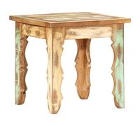 Holamys Table basse 40 x 40 x 40 cm, bois massif recyclé, faite à la main, style antique, table de salon, design unique pour votre maison
