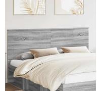 Holamys Tête de lit en bois Sonoma - 200 cm - Moderne - Élégance simple - Durable - Facile d'entretien - Pour chambre à coucher - Gris