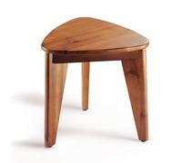 HOLANA Repose-pieds de douche d'angle de 30,5 cm, tabouret de douche en bois pour se raser les jambes, petits bancs de douche d'angle pour douche intérieure, tabourets de bain imperméables pour salle