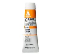 Holbein Acryla Gouache Artists Acrylic Polymer Emulsion, 20ml Orange Yellow (D036)
