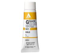 Holbein Acrylic Gouache Artists Acrylic Polymer Emulsion, 40ml Gold (D871C)