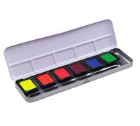 Royal Talens Peinture aquarelle Finetec FN9000 - 6 couleurs néon - Boîte 6 godets