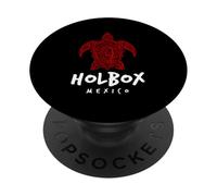 Holbox Island Mexico Tribal Sea Turtle Island PopSockets PopGrip Adhésif