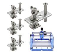 Hold Down Clamp, 4 Pack T Track Saw Clamps, Drill Press Clamp, T Track Accessories, Bench Clamps, Engraving Machine Hardware, Metalworking Clamps, T Track Saw Clamps Set, Bench Clamp Set