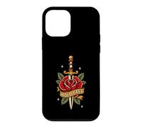 Hold Fast Dagger Rose Traditional Tattoo Flash Old Ink Coque pour iPhone 12 Mini