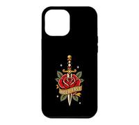Hold Fast Dagger Rose Traditional Tattoo Flash Old Ink Coque pour iPhone 12 Pro Max