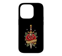 Hold Fast Dagger Rose Traditional Tattoo Flash Old Ink Coque pour iPhone 14 Pro