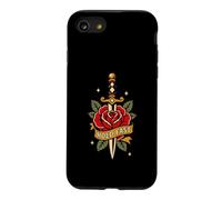 Hold Fast Dagger Rose Traditional Tattoo Flash Old Ink Coque pour iPhone SE (2020) / 7/8