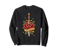 Hold Fast Dagger Rose Traditional Tattoo Flash Old Ink Sweatshirt