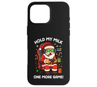 Hold My Milk Un Autre Jeu Funny Santa Gamer Christmas Coque pour iPhone 16 Pro Max