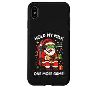 Hold My Milk Un Autre Jeu Funny Santa Gamer Christmas Coque pour iPhone XS Max
