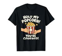 Hold My Popcorn Movie Humour Film Buff Graphic T-Shirt