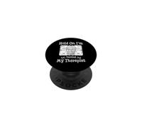 Hold on I'm Texting My Therapist Funny Ouija Board Halloween PopSockets PopGrip Adhésif