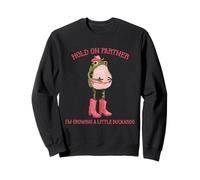 Hold on Partner I'm Growing A Little Buckaroo Frog Grossesse Sweatshirt